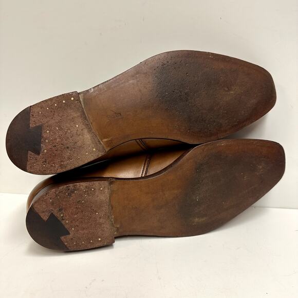 Crockett & Jones x Polo Ralph Lauren Monk Strap Brown Calf Bench England 9.5 - Picture 14 of 16